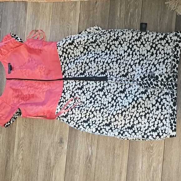 Jessica Howard Black and White Patterned Midi Dress - Picture 13 of 13